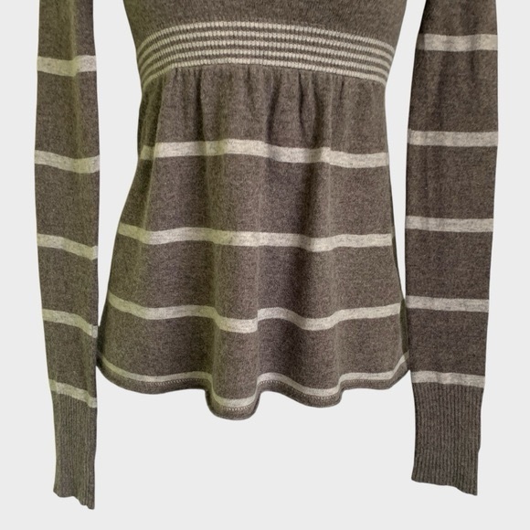 SOLD️ VTG Abercrombie and Fitch Gray Babydoll Sweater - Picture 3 of 10